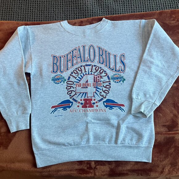 Buffalo Bills Vintage Crewneck Sweater - Picture 1 of 9